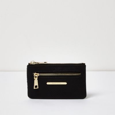 Black snake print mini purse